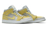 Air Jordan 1 Mid SE "Tan Grey Lemon Wash Yellow"