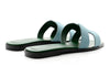 Hermes Oran Sandal Vert D'eau Suede Goatskin