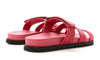 HERMES Suede Goatskin Womens Chypre Sandals Rose Aphrodite