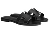 Hermes Oran Sandal  iconic H"Black"