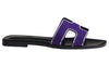 HERMES Oran Sandal "Violet Majorette"