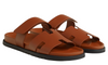 Hermes Chypre sandal "Golden Brown"
