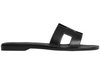 Hermes Oran Sandal  iconic H"Black"