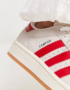 Adidas Campus 00s Crystal White Scarlet