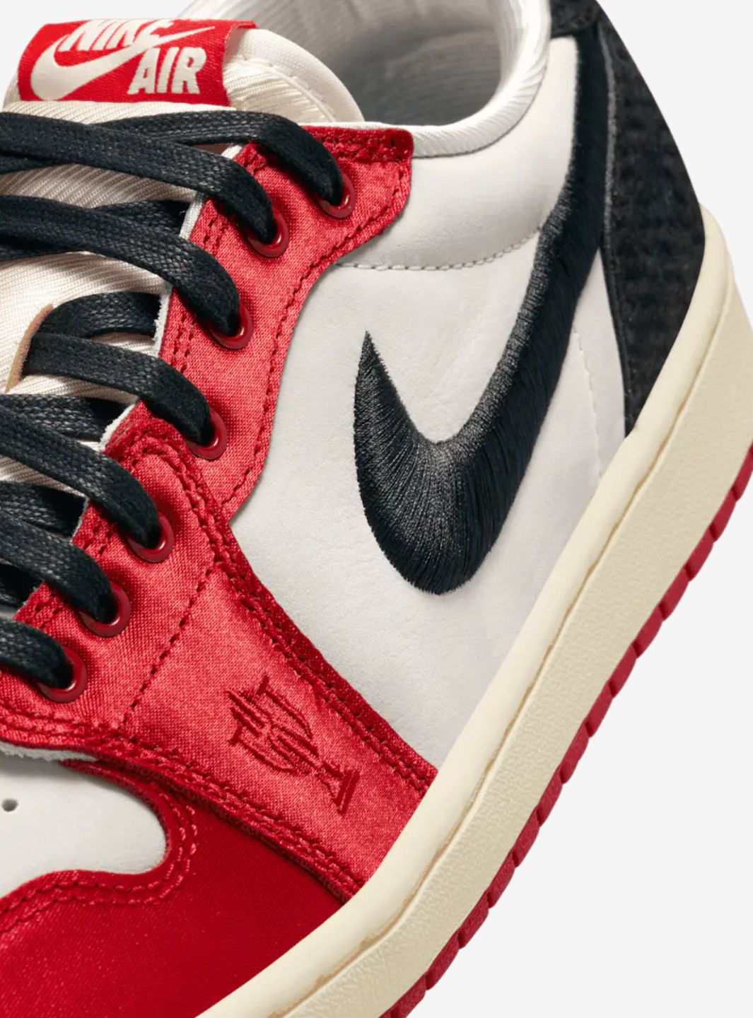 Air Jordan 1 Low OG x Trophy Room 'Sail and Varsity Red'