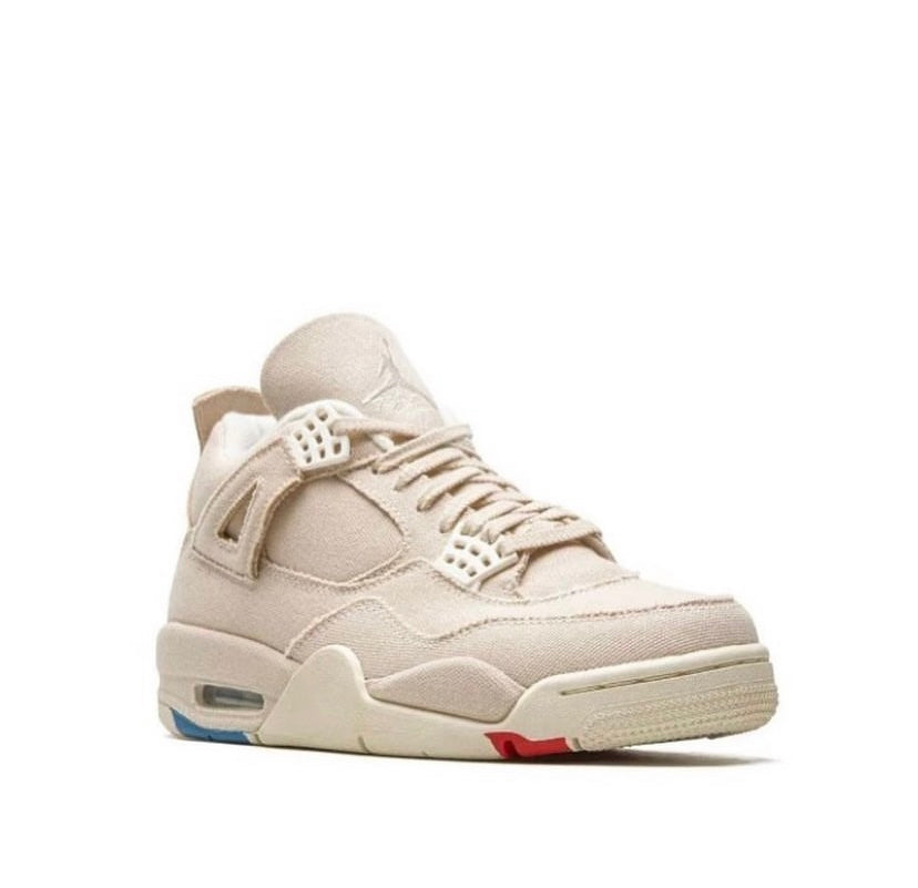 Air Jordan 4 beige canvas