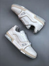 Louis Vuitton Trainer #54 Signature White Grey