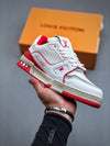 Louis Vuitton Trainer #54 Signature White Red