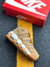 Nike Air More Uptempo PRM Wheat Flax Gum Light Brown