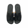 Hermes Izmir Croco Black Sandals