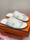 Hermes Izmir White Sandals