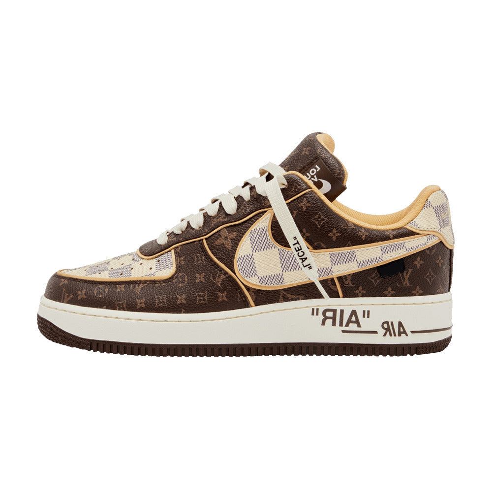 Nike Air Force 1 x Off x Louis Vuitton Brown Azur