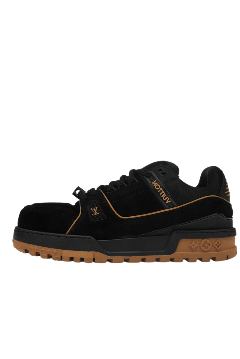 Louis Vuitton Trainer Maxi – Black & Brown Suede