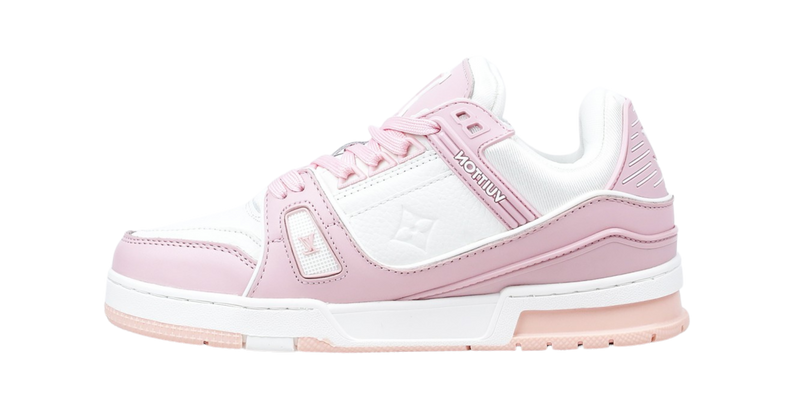 Louis Vuitton Trainer White Rose